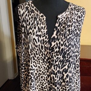 Spense XL animal print blouse